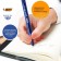 Ballic, automatic handle, bic round stic Clic, 1.0 mm node, blue ink, average letter, blue case