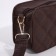 Cross-Bodi Bag on a zipper, brown color