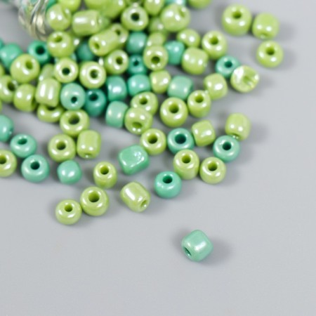 Beads 6/0 in the bottle "Coniferous Forest" 20 g ceramic shine 6x2x2 cm-2