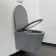 Comforty 105 MH toilet seat, SoftClose duroplast is thin, quick-saturated, light gray color