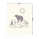 The tablecloth “Bear on the stone”, rectangular, Saten, size 120x145 cm