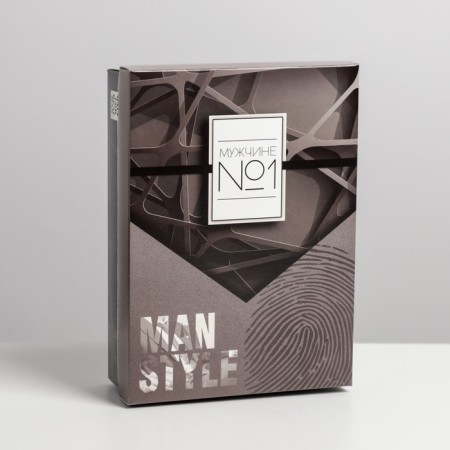 Gift folding box, packaging, "No. 1", 21 x 15 x 7 cm-2