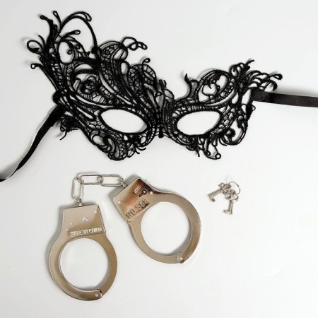Carnival set "Sweet obedience" handcuffs, mask-4