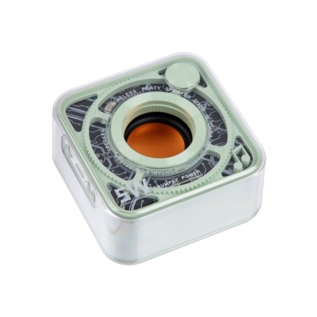 Portable column DW12, 5 W, transparent, 400 mAh, green