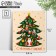 Postcard-Mini “Happy New Year!”, Christmas tree 10.7 x 8.8 cm, New Year