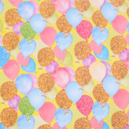 Paper Packe Glovza "Golden Balls", 70 x100 cm-1