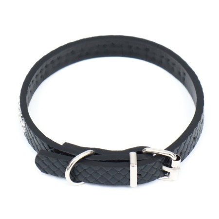 The collar of riveted with 2 rows of rivets, 33 x 1.2 cm, Osh 23-29, black-1