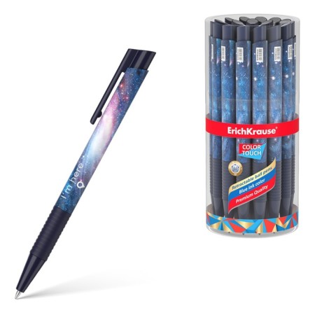 Handle Ball machine gun. Erichkrause Colortouch Space, node 0.7 mm, flu, blue ink