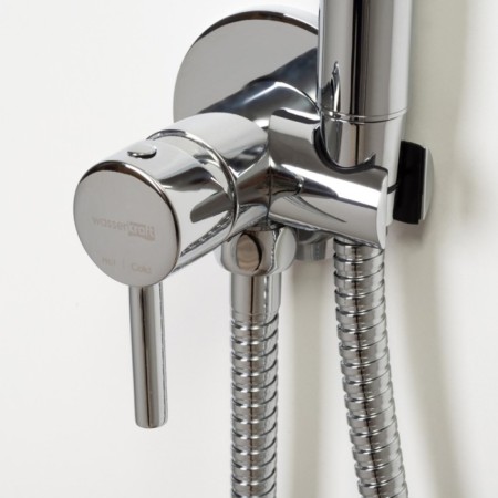 Bida mixer Wasserkraft A70138, built -in, with hygienic shower, brass, chrome-3