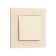 Tot Matte Glass switch, 10 a, 1 cl., Hidden, glass, beige