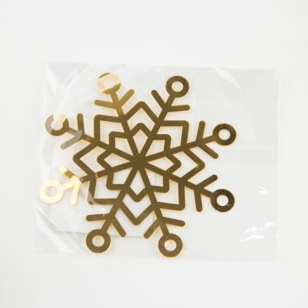 Christmas tree toy New Year's "Snowflake", for the New Year, 9.4 x 9.4 cm.-2