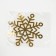 Christmas tree toy New Year's "Snowflake", for the New Year, 9.4 x 9.4 cm.