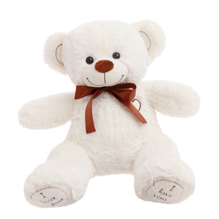Soft toy "Bear Felix", 70 cm, milk color, mix-3