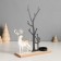 Summary metal, wood on 1 candle "Deer by wood" d = 4 cm 6x19x23.5 cm