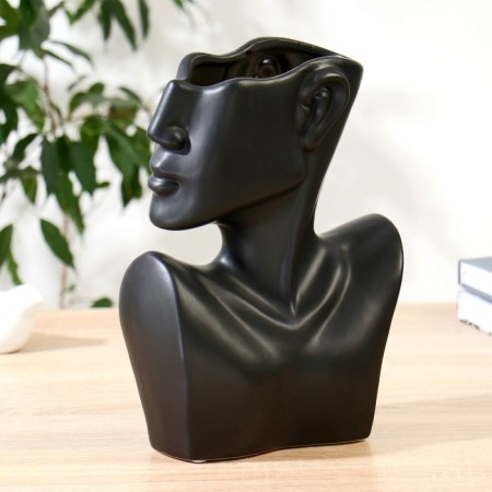 VAZ Coramics Table "Extraordinary Profile" H-28 cm, black