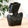 VAZ Coramics Table "Extraordinary Profile" H-28 cm, black