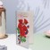 Happy Cards "Happy holiday!" embossing, congruen, red roses, 11x21.5 cm