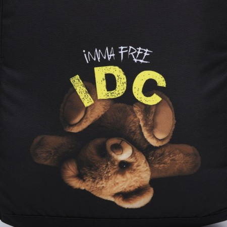 Backpack School Textile I Don’t Care, 38x14x27 cm, black color-3