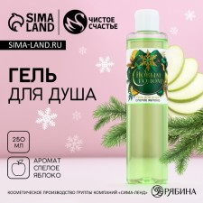 Shower gel “Happy New Year!”, 250 ml, the aroma of a ripe apple, pure happiness