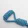A rope toy with a pen and balls "duet", up to 35 cm, up to 180 g, blue/white