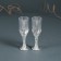 Glass candlestick, plastic "glasses" silver set 2 pcs 10.5x3x3 cm