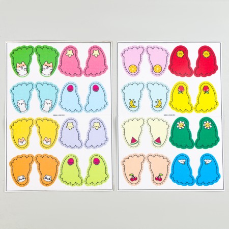 Fabric stickers for shoes "Nazi kitten"-2