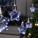 Garland “thread” 3 m with nozzles “star bulbs”, IP20, transparent thread, 80 LED, white glow, 8 modes, 220 V
