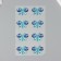 Stick plastic rhinestones "Bright butterflies" mix 10x23 cm