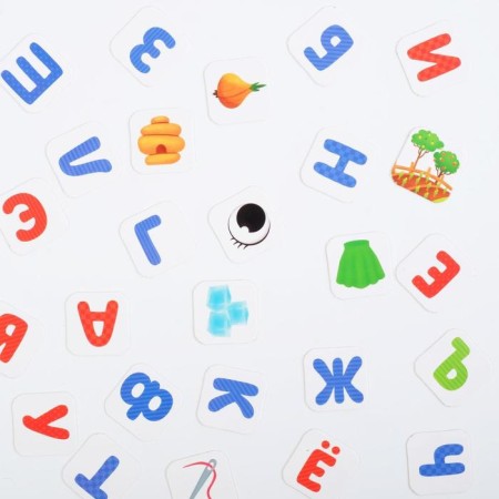 Board game "Learning to read by writing", 3+-3