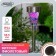 Garden lamp on the sunny battery "Violet stained glass", 7 × 38.5 × 7 cm, 1 LED, glow white