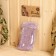 Bath Moacher with handles "Banika", purple, polyester, 20x10cm