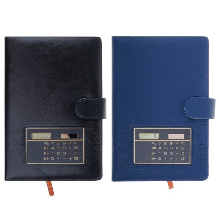 Deliciper of Leduced A5, 140 sheets in a cage, with a calculator, PVC cover, mix