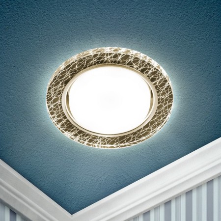 Lamp built -in era DK LD51, IP20, 15W, 120x22 mm, 4000k, white/black color-1