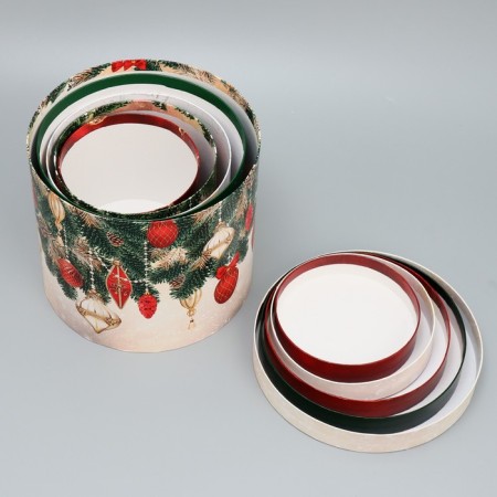 A set of gift boxes 5 in 1 “Classic New Year”, 13 x 14–19.5 x 22 cm, New Year-14