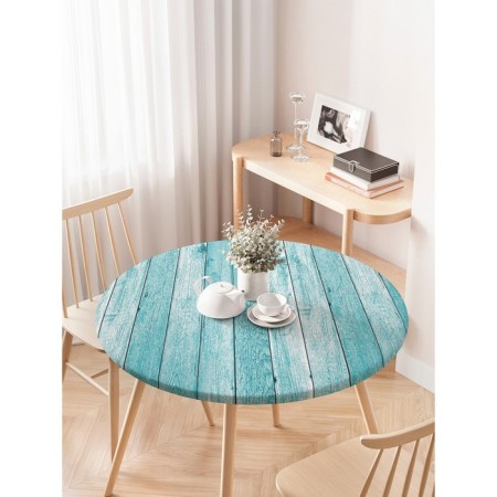 Round tablecloth on an elastic band, size 120x120 cm-2