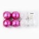 Christmas balls New Year, for the New Year, D = 6 cm, 8 pcs., Red color