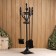 Fireplace set "Count" 20x20x92 cm