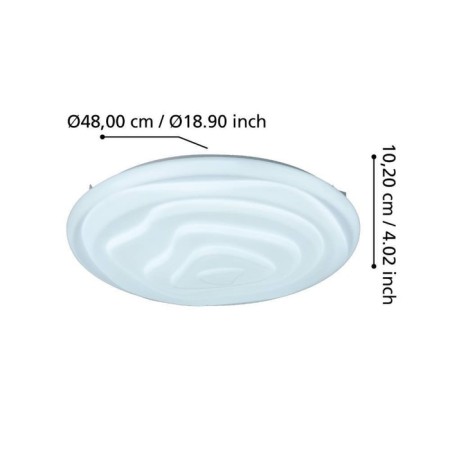 Battistona ceiling lamp, 20.8W LED-4