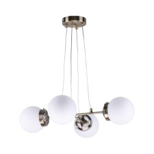 Lamp Ceiling Economy Service 10213/4AB WT, 4x40W, E27, 75x63x63 cm, bronze color