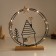 Souvenir metal, tree Light "House with heart. Night sky" 6x25.5x26.5 cm