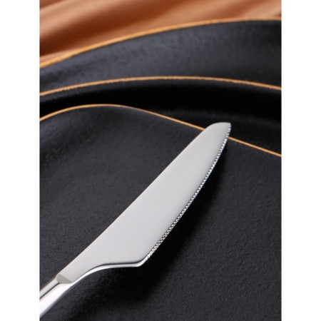 Dessert “Thornebury”, length is 19.6 cm, thickness 7.5 mm, silver color-3