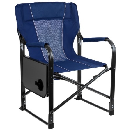 Tourist chair Maclay, table with a cup holder, 63x47x94 cm, blue color-6