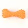 Fresh toy for dogs from latex "Bent bone", 14 cm, orange
