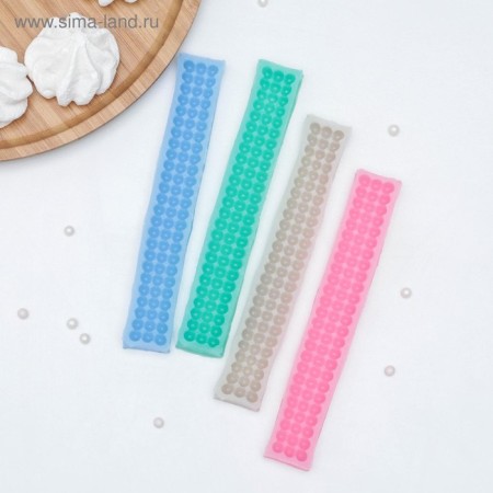 Mold Dolyana "Pearls", silicone, 17.5 × 4 cm, color mix-5