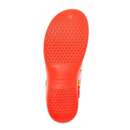 Galoshs female, coral color/strawberries, size 38-39-4
