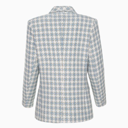 Jacket tweed double -breasted mist p. 44, blue-12
