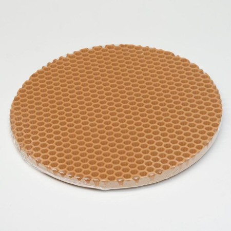 Rug for a bowl, round, diameter 24 cm, beige-3