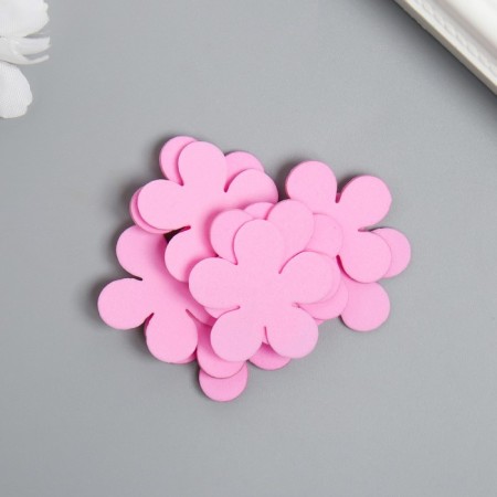 The workpiece of Foamian "Flowerers" 3 cm, thickness. 1mm, set 10 pcs, pink-1