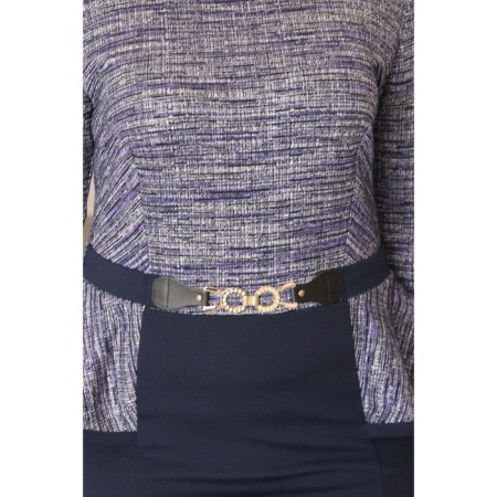 Women's dress, size 56, purple color, blue-7