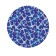 Pareo and beach rug "Sea patterns with anchors", d = 150 cm